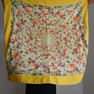 1940s/50s dancing girls novelty‎ print rayon scarf